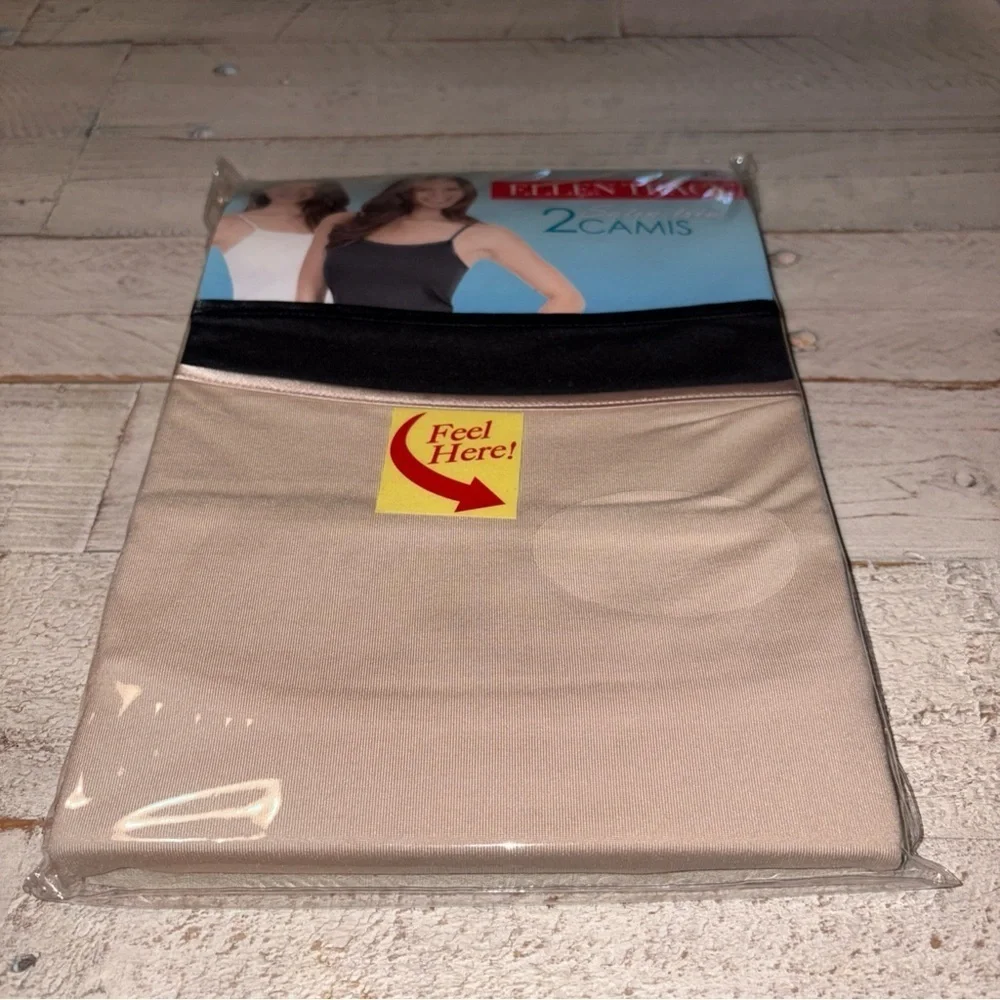 Ellen Tracey 2 Satin Trim Camis Women’s Sz XXL 20-22 Ultra Soft Natural Slimming - Picture 2 of 8